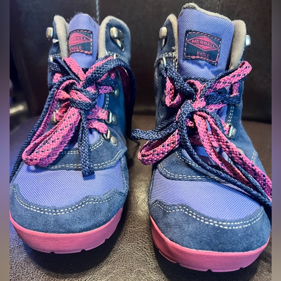 Merrell Eagle Origins Waterproof Junior Hiking Boots - Picture 3 of 9